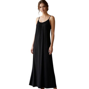 JJ Winks Black Built-In Bra Maxi Dress L Made in USA
 JJwinks Black Maxi Dress L